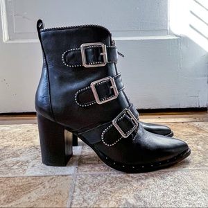 Steve Madden Hattie Black Leather Boots